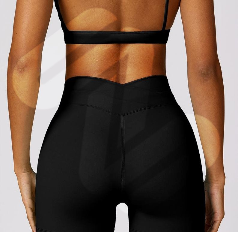 Legging Deseo Crossed > BLACK < SIN FRUNCE